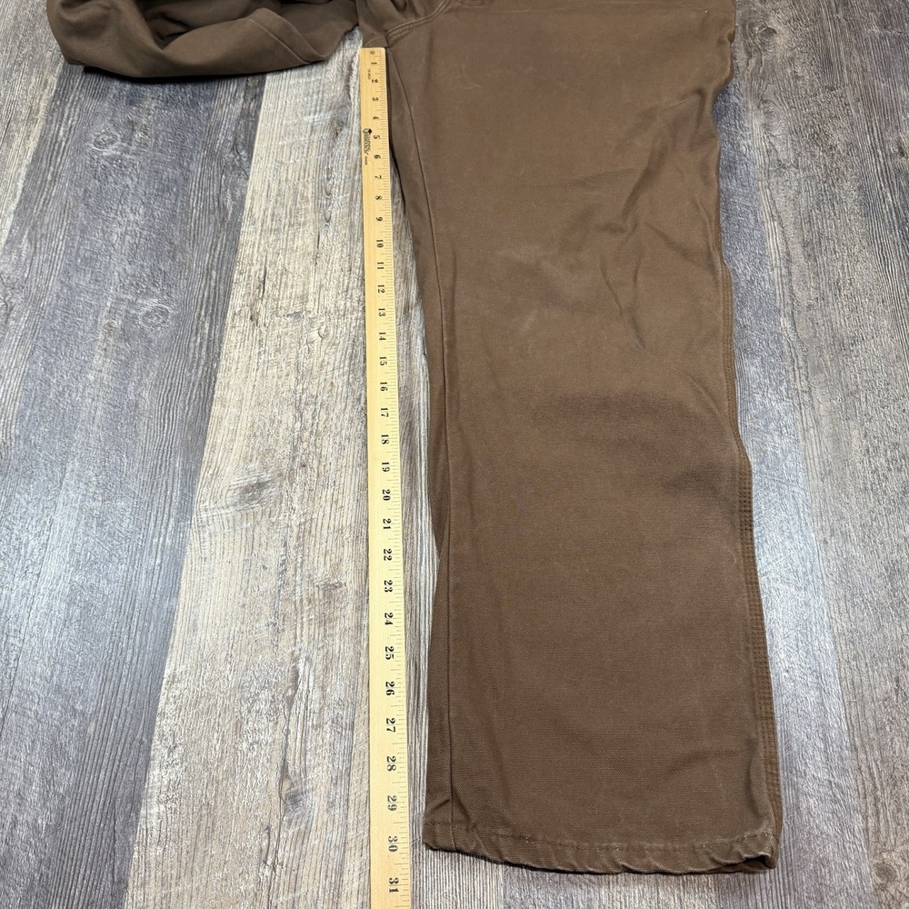 Dickies Carpenter Pants Mens 40x30 Brown Duck Canvas Workwear Utility Relaxed - Picture 15 of 15
